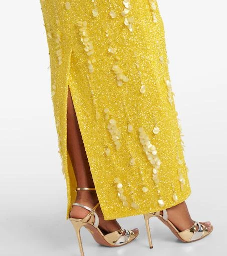 clio peppiatt gold dress Athena Gown main image 1