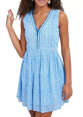 Women's Chevron Fringe Pintuck Dress – On Sale Now with Up to 51