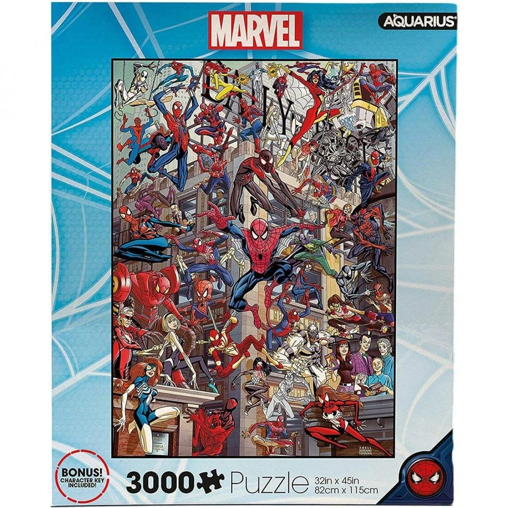 Spider-Man Heroes Jigsaw Puzzle with Character Key, 3000 Piece