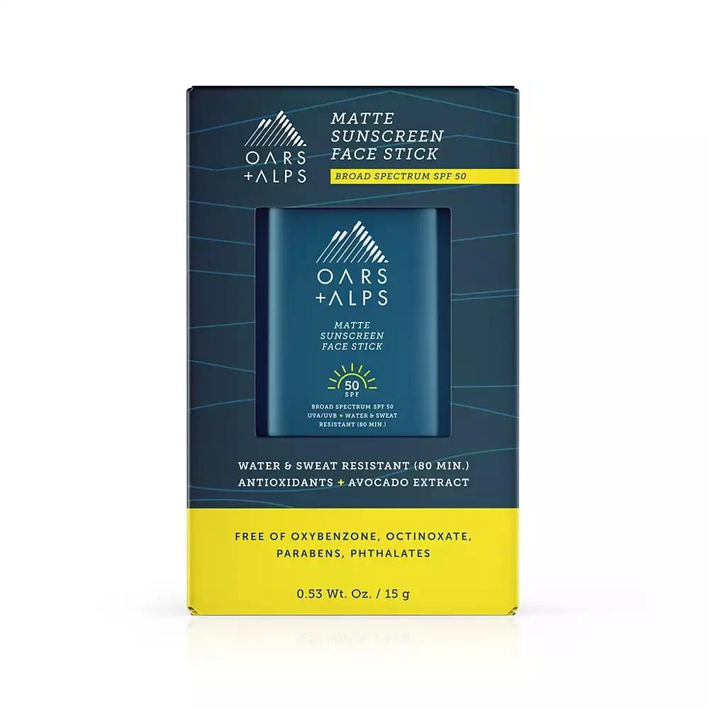 Oars + Alps Matte Sunscreen Face Stick SPF 50, 0.53 oz. 3
