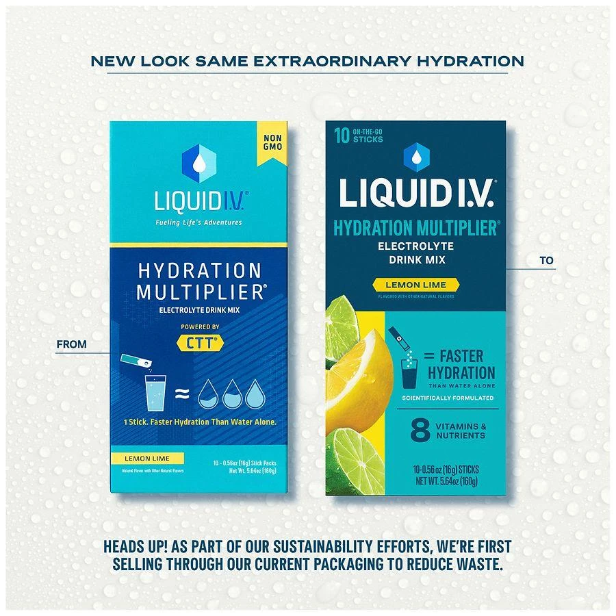 Liquid I.V. Hydration Multiplier Electrolyte Drink Mix Lemon Lime, 10ct 7