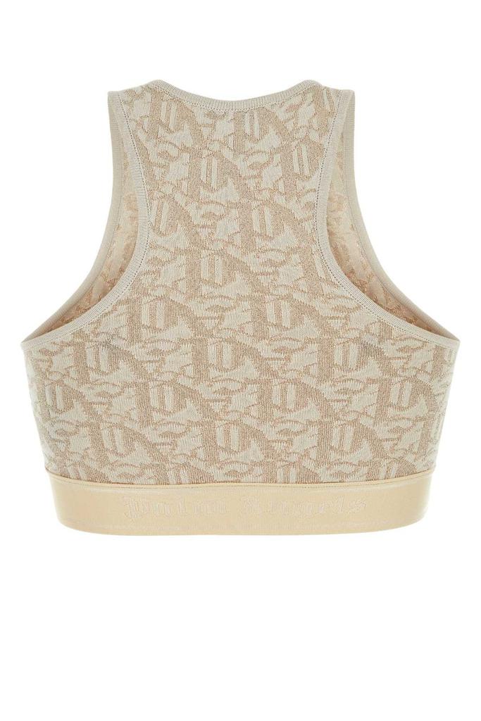 Palm Angels Palm Angels Monogram Jacquard Knitted Bra Top