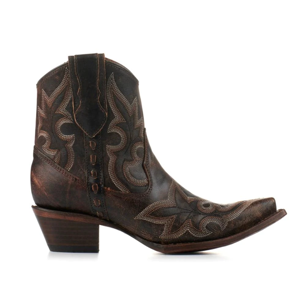 Corral Boots Embroidered Snip Toe Cowboy Booties