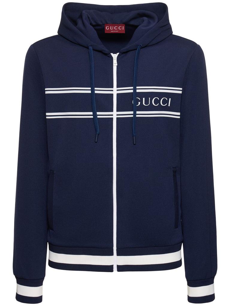 gucci technical zip hoodie