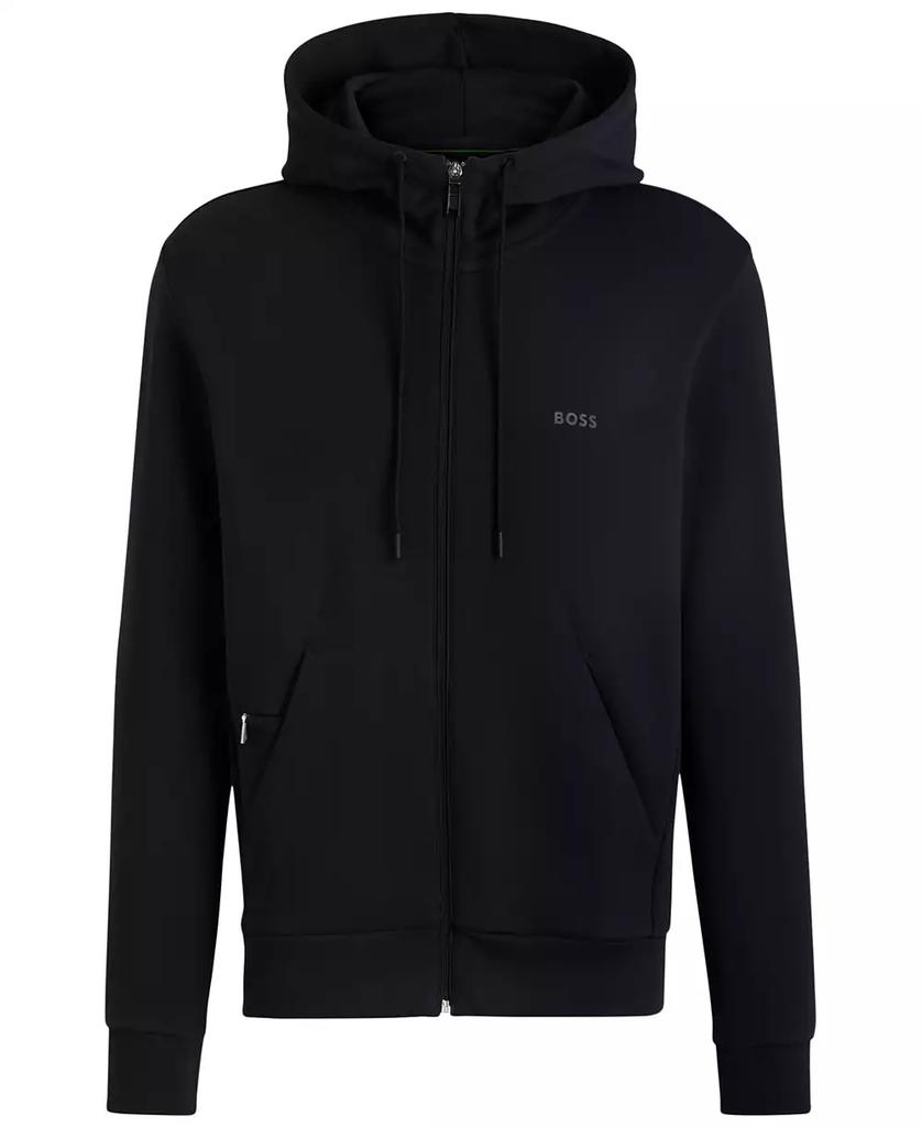 Hugo Boss Men's Logo Print Zip-Up Hoodie