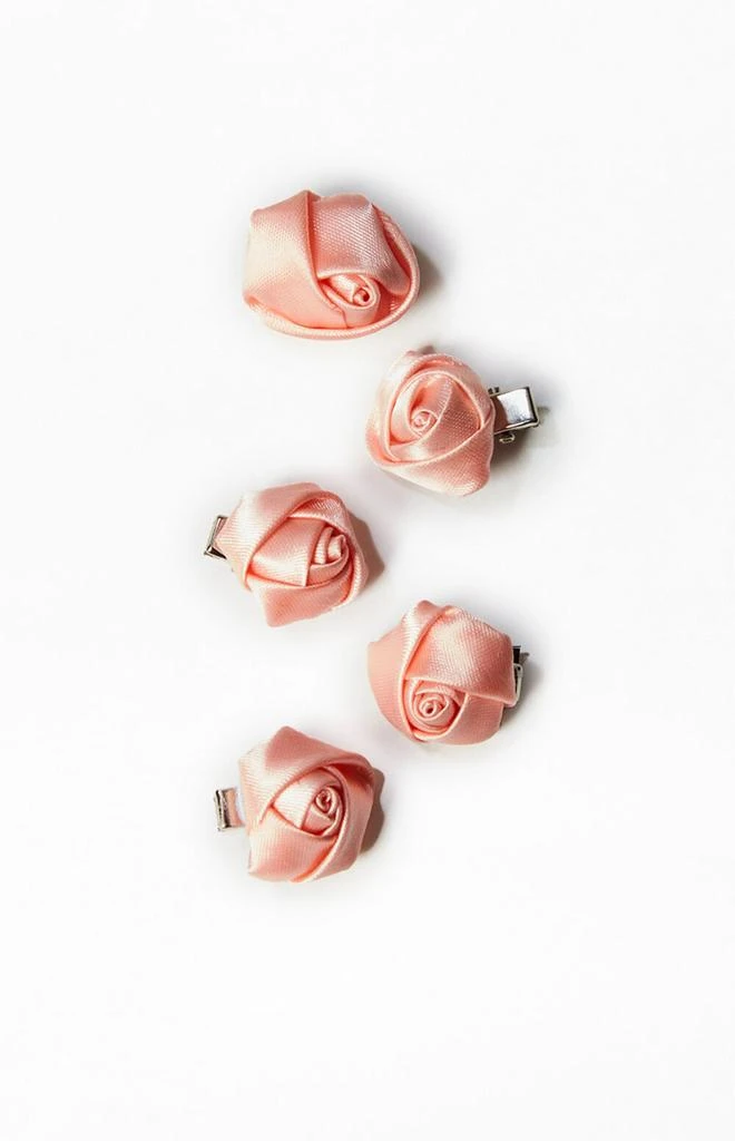 PacSun 4 Pack Mini Rosette Hair Clips 1