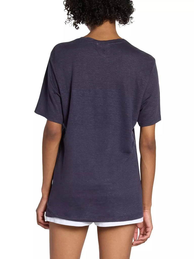 Isabel Marant Étoile Zewel Logo Linen T-Shirt 5