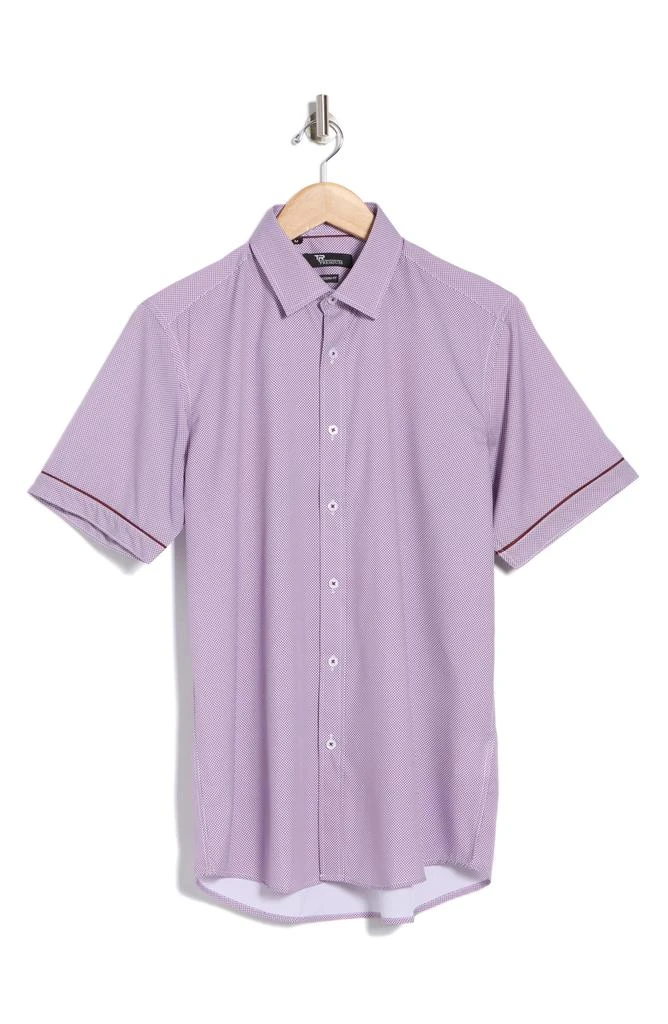 TR Premium Tipped Short Sleeve Button-Up Shirt 3
