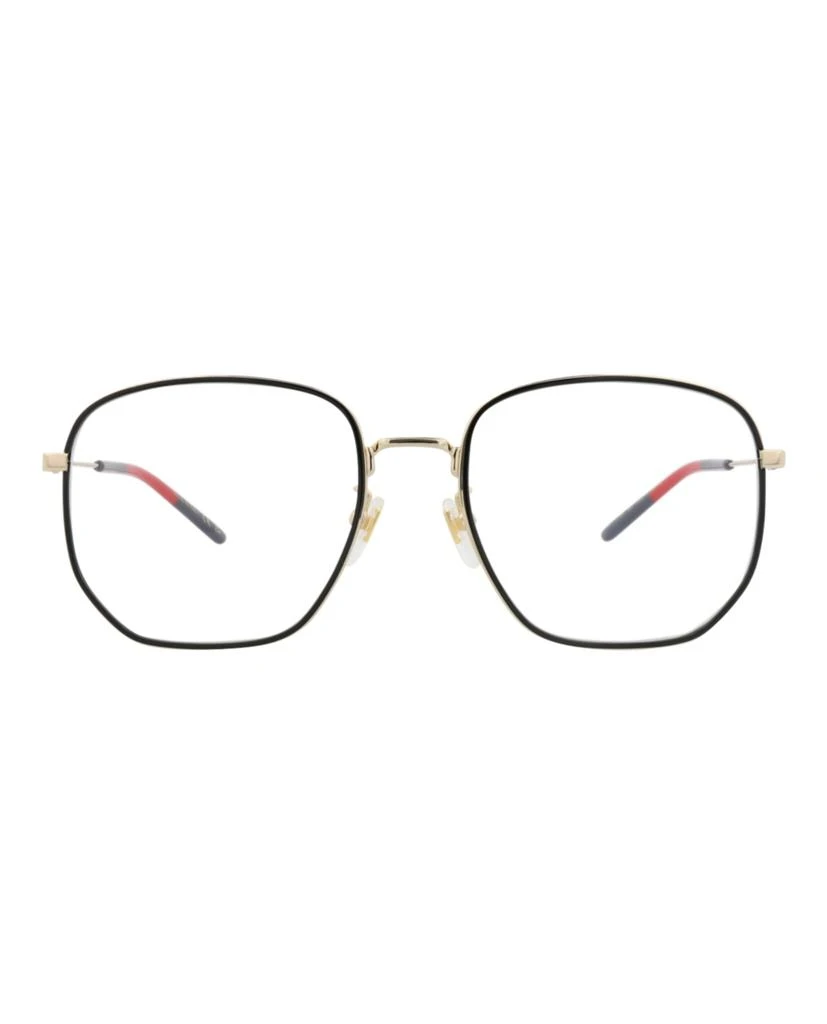 Gucci Square-Frame Metal Optical Frames