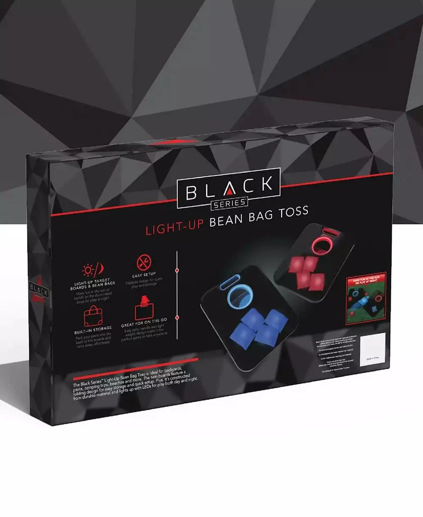 Black Series Light Up Bean Bag Toss Outdoor Game Set with Boards 7