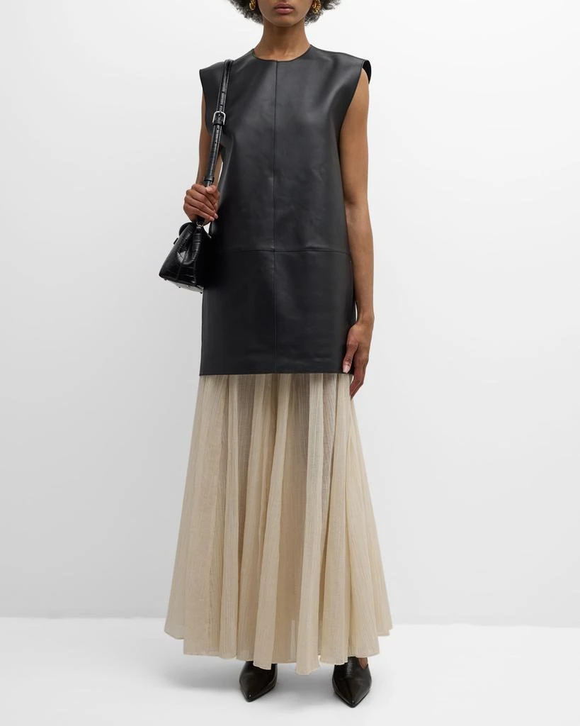 Totême Crinkled Plisse Maxi Skirt 3