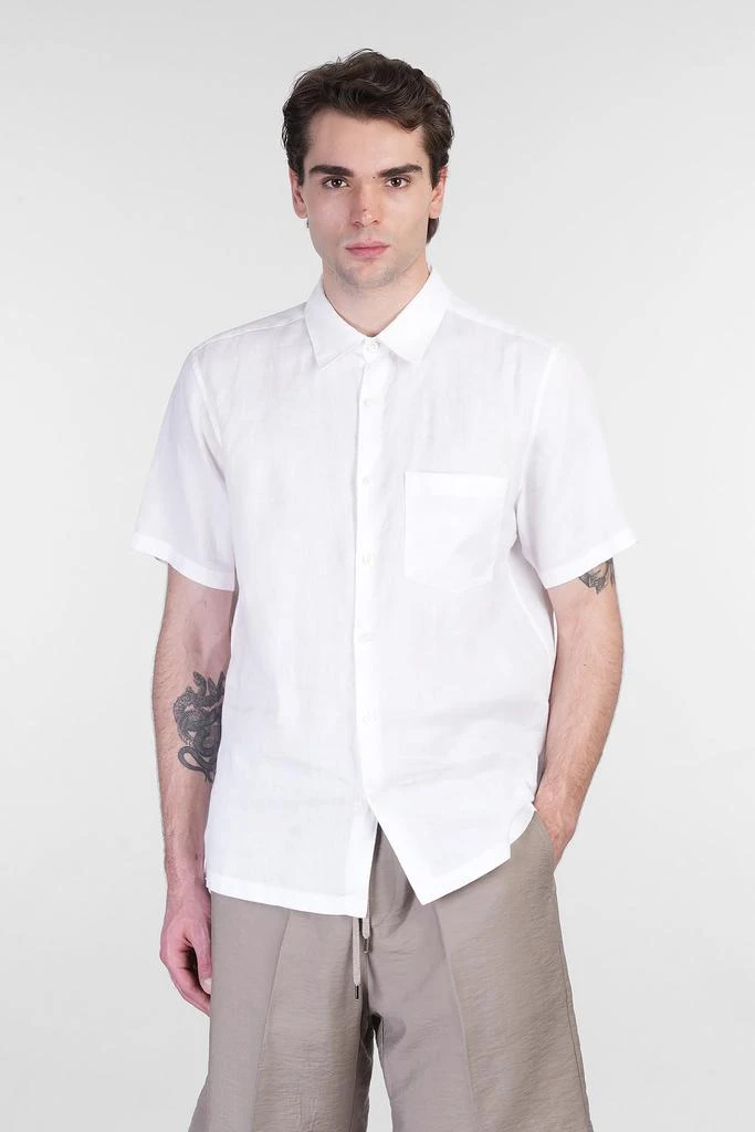 Shirt In White Linen  On Sale Now with Up to 10% Off | Discover Exclusive  Deals & Savings at BeyondStyle  Authentic Theory shirts|male|men|clothing  with Limited-Time Discounts, Free Shipping, and Price