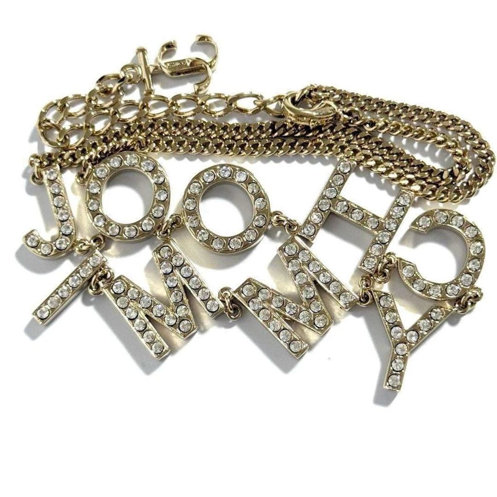 Jimmy Choo Metal Rhinestone Necklace (Pre-Owned) 2