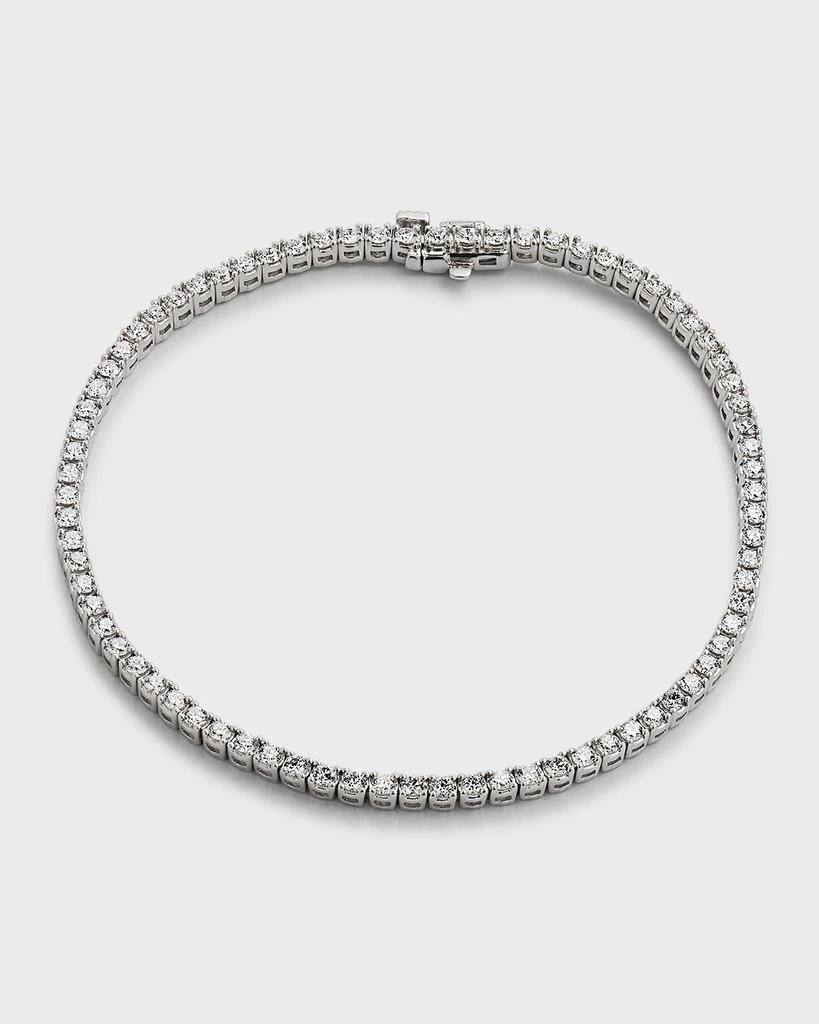 Neiman Marcus Diamonds 18K White Gold Diamond Tennis Bracelet, 2.11tcw, 7"L