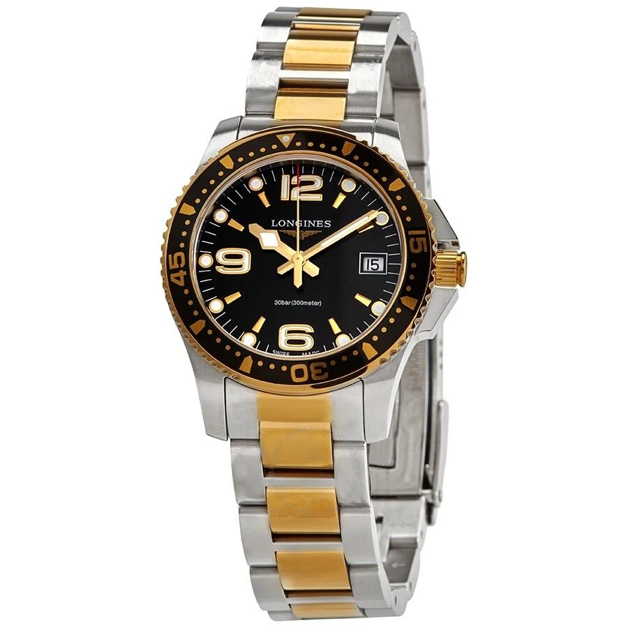 Longines HydroConquest Quartz Black Dial Ladies Watch L3.340.3.56.7 1