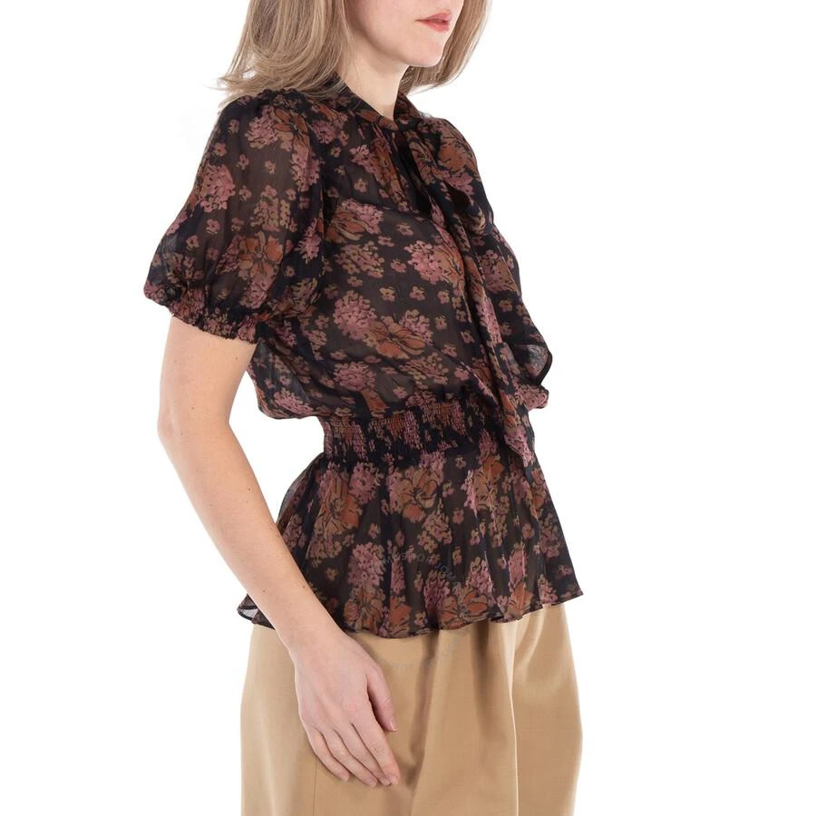 Ralph Lauren Georgette Floral Tie-Neck Blouse 2