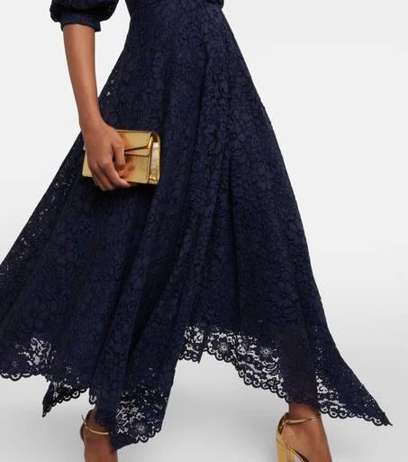 Costarellos Belted lace midi dress 5