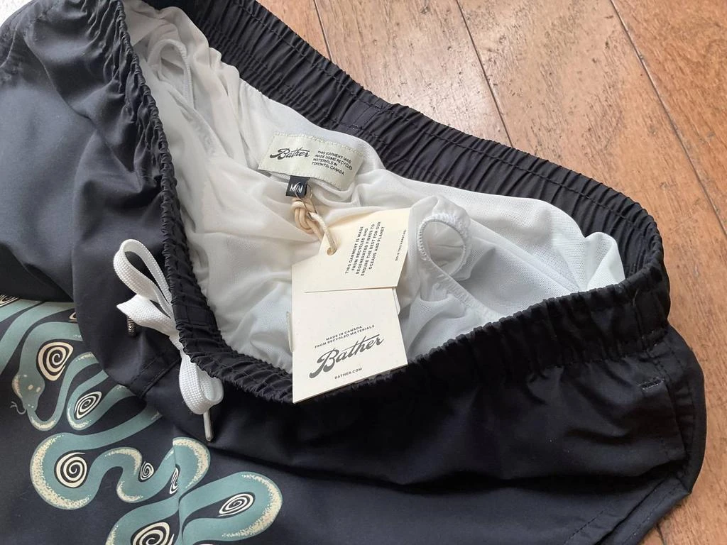 Bather Men
s Carbon Dizzy Boa Trunks In Black 3