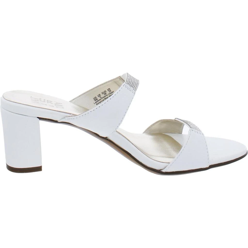 Naturalizer Venus 2 Womens Leather Rhinestone Mule Sandals 2