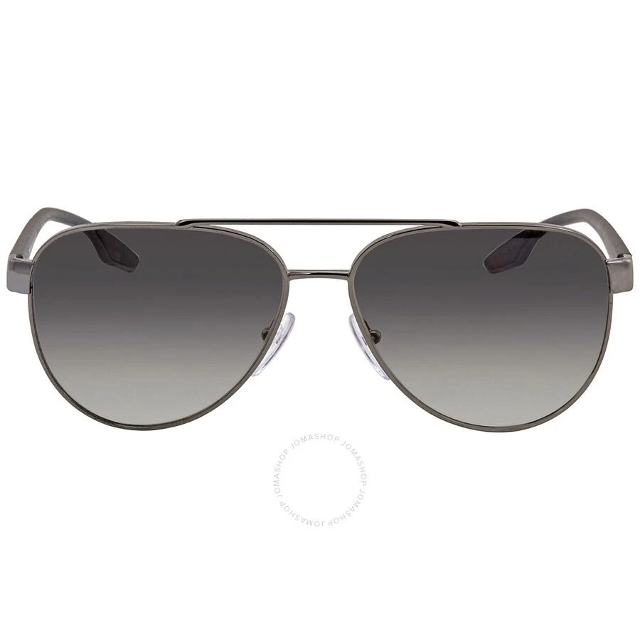 Prada Grey Gradient Pilot Unisex Sunglasses PS 54TS 5AV3M1 58 1