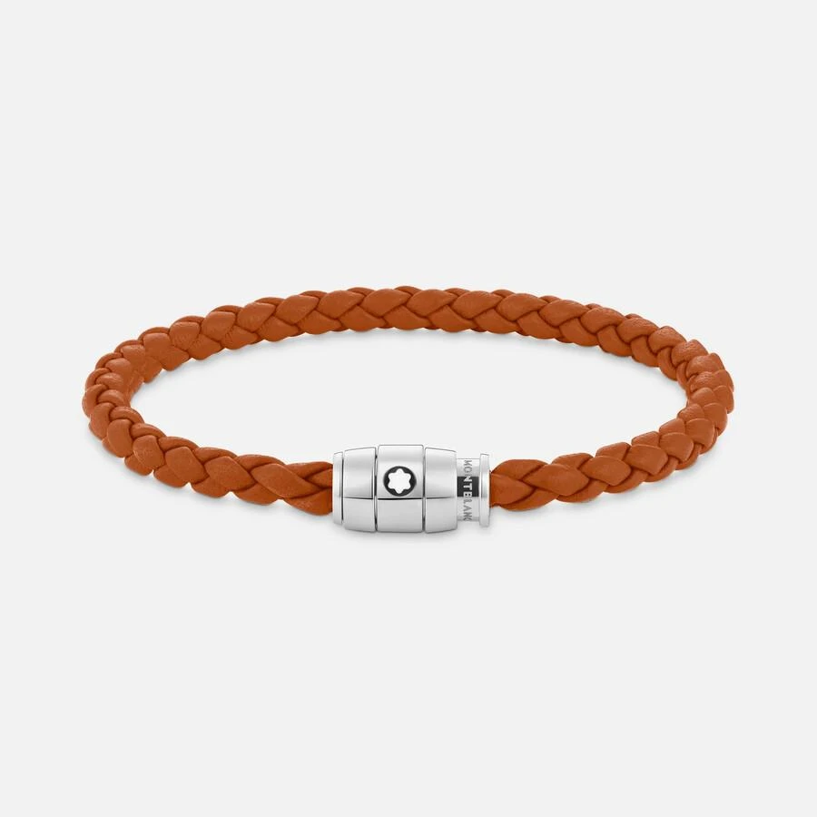 MontBlanc Meisterstuck Steel 
Rust Leather Bracelet