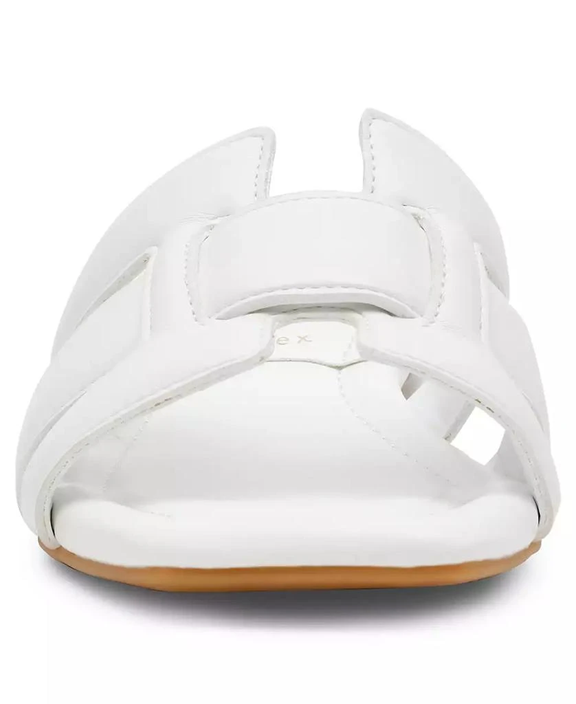 Anne Klein Women's Loyal Square Toe Slide Flat Sandals 6