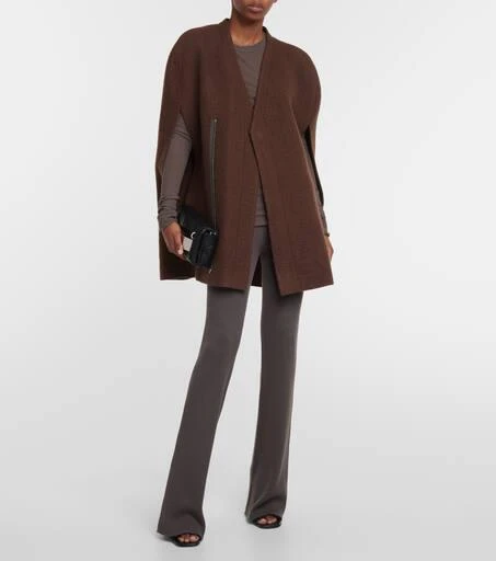 Rick Owens Wool zipped cape 2