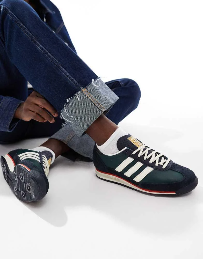 Adidas adidas Originals SL 72 OG trainers in navy and white 1