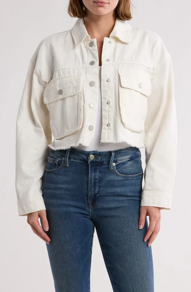 Blank NYC Cargo Denim Crop Jacket 1