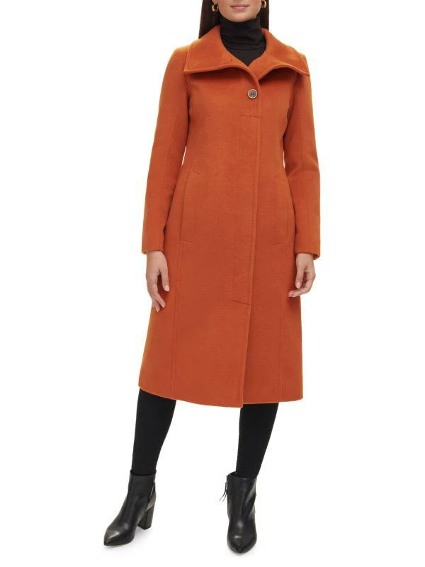 Kenneth Cole Melton Wool Blend Peacoat 4