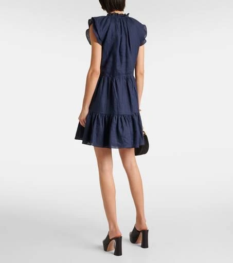 VERONICA BEARD Zee linen minidress 3
