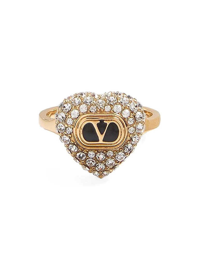 Valentino Coeur Royal Ring in Metal, Enamel and Swarovski® Crystals