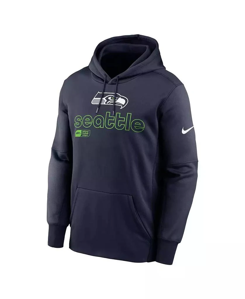 NIKE Men's College Navy Seattle Seahawks Performance Pullover Hoodie 2
