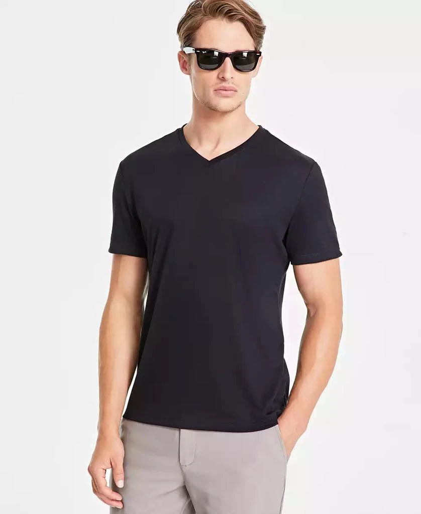 Alfani Men's Travel Stretch V-Neck T-Shirt, Created for Macy's 1