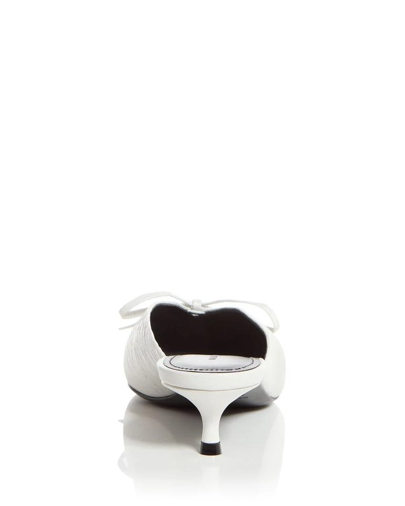 Balenciaga Women's Knife Bow Kitten Heel Mules 4