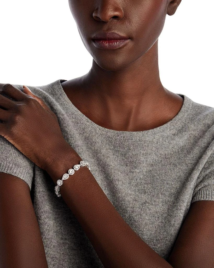 Bloomingdale
s Diamond Mixed-Shape Mosaic Diamond Bracelet Tennis Bracelet in 14K White Gold, 4.0 tcw 2