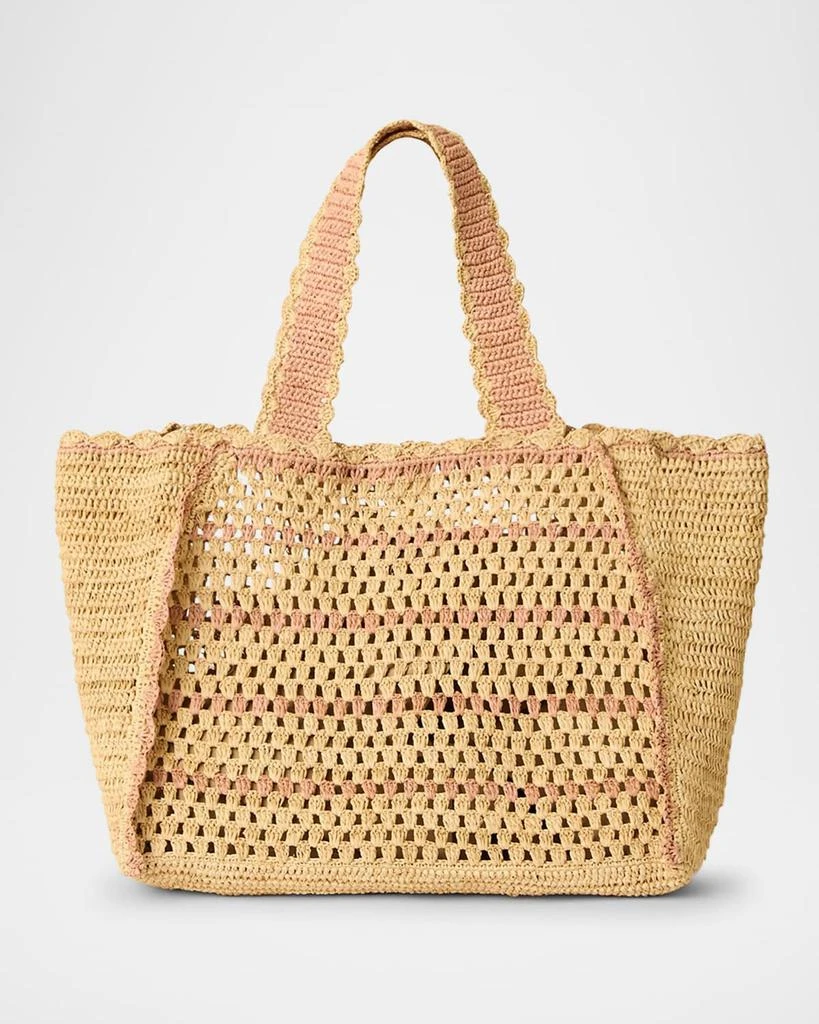 BTB Los Angeles Tulay East-West Raffia Tote Bag 1