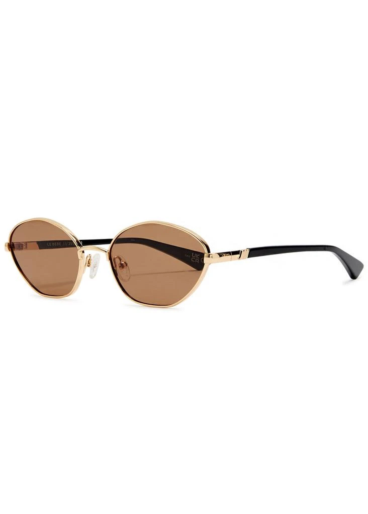 NEW JULIA ROSE women\'s alex aviator sunglasses in gold / caramel tea Shop Julia Rose - Unisex Alex High Quality Aviator  main image 3