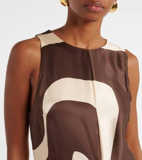 SIR. Printed silk maxi dress 4