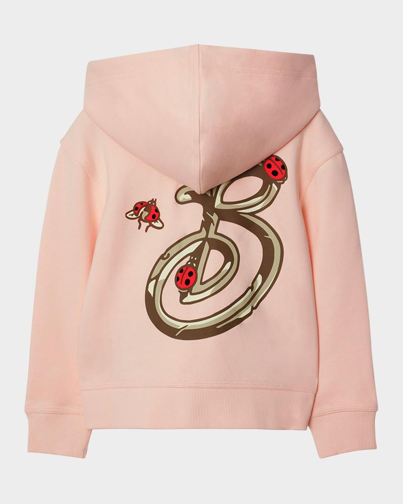 Burberry Girl's Logo-Print Ladybug Graphic Hoodie, Size 3-14