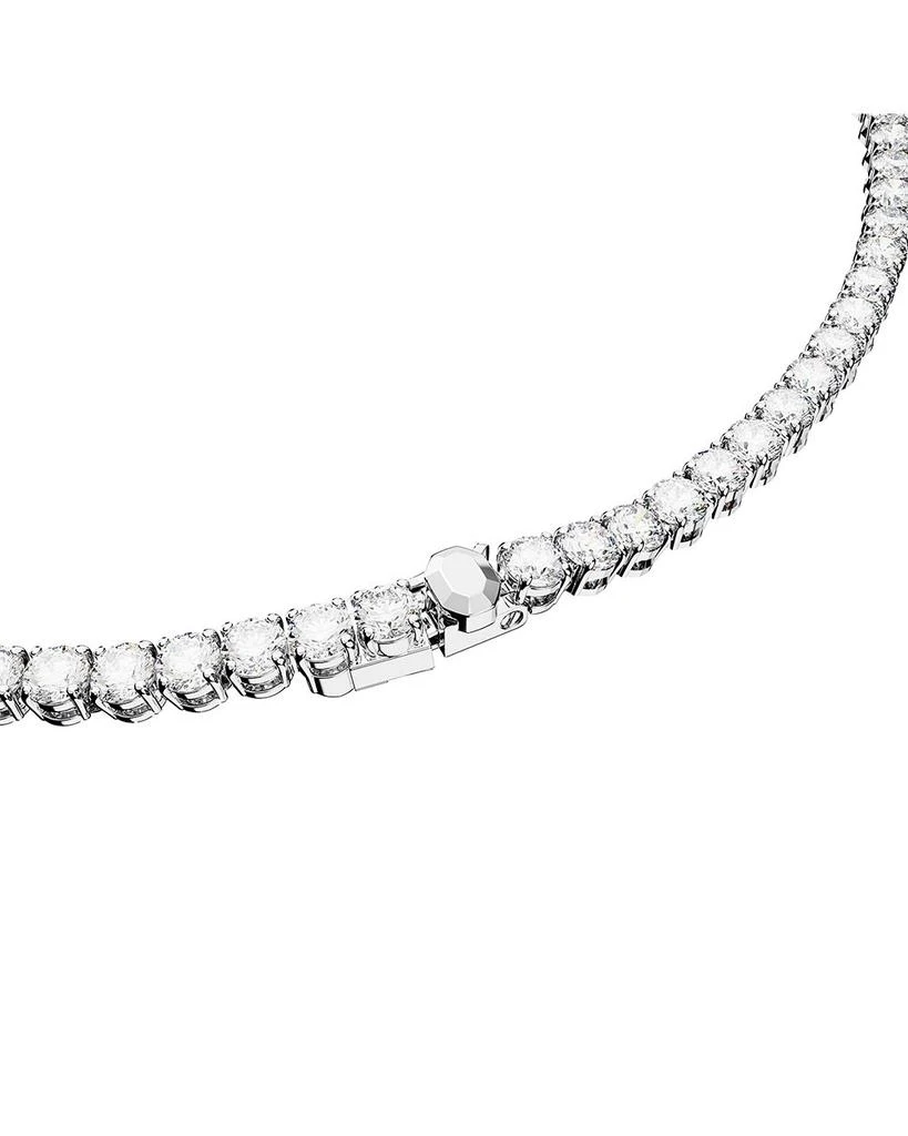 Swarovski Matrix Tennis Necklace & Stud Earrings Set in Rhodium Plated 7