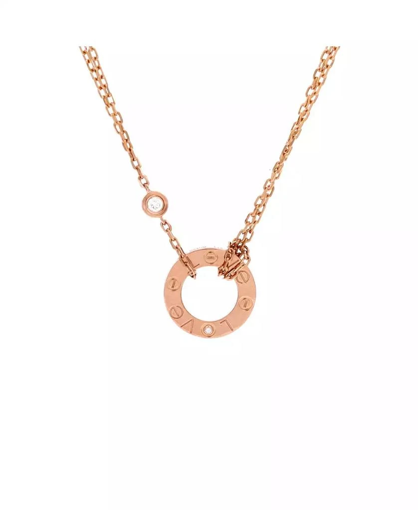 Cartier 2 Diamonds Love Pendant Necklace