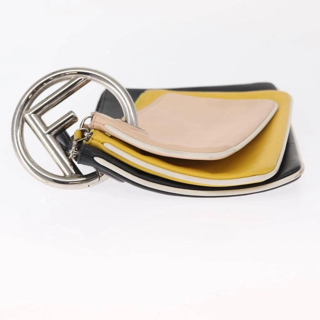 Fendi Triplette Pouch Set Calfskin Leather Clutche 
Pouche Bag (Pre-Owned) 4