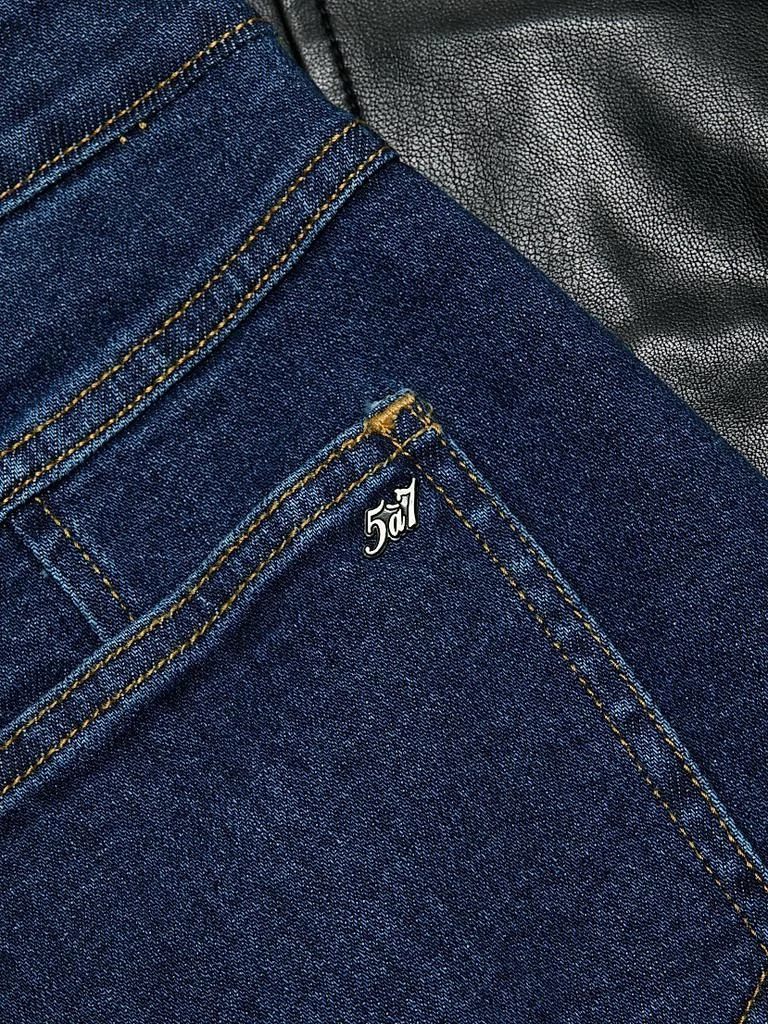 Cinq à Sept Joan Faux-Leather Panel Jeans 7