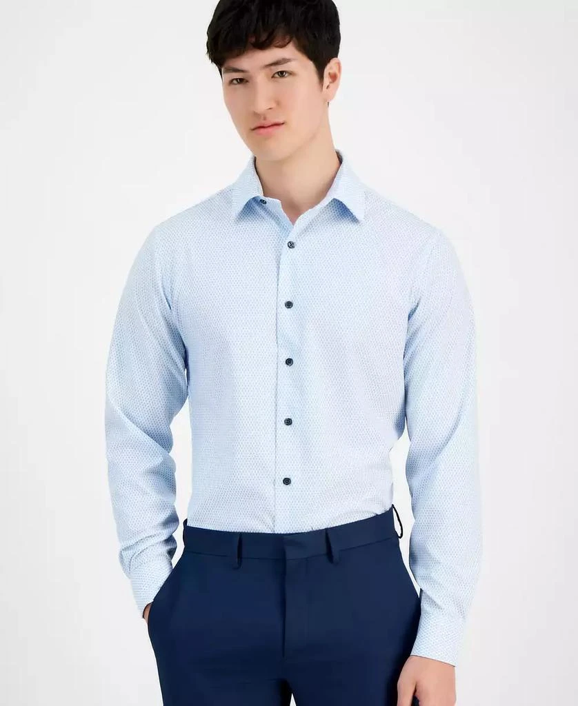 Alfani Men's Nick Geo-Print Dress Shirt, Created for Macy's 1