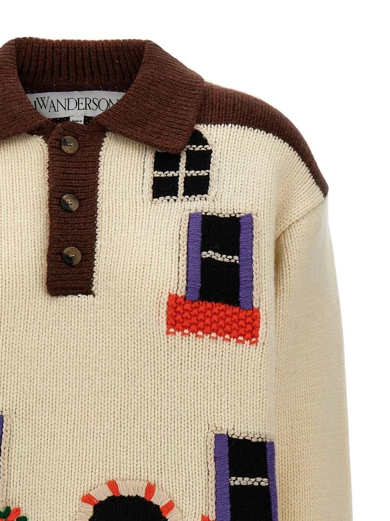 JW Anderson Jw Anderson 'House' Polo Sweater 3