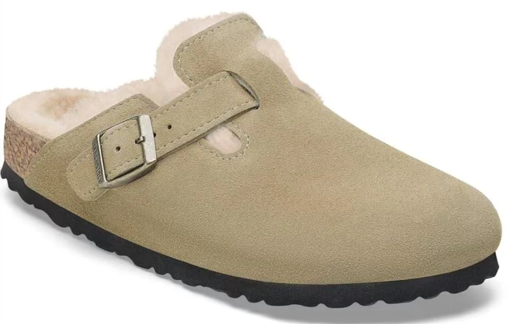 Birkenstock Birkenstock - Women's Boston Suede Shearling Clogs