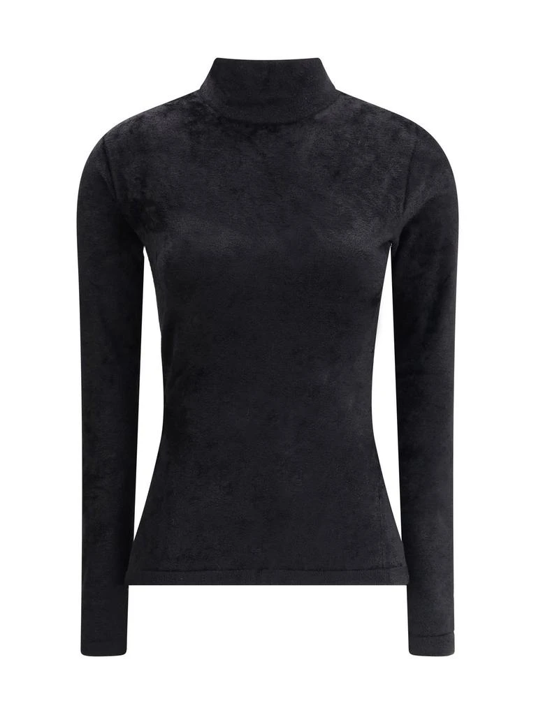 Versace Versace Long-Sleeved Chenille Top from Cettire