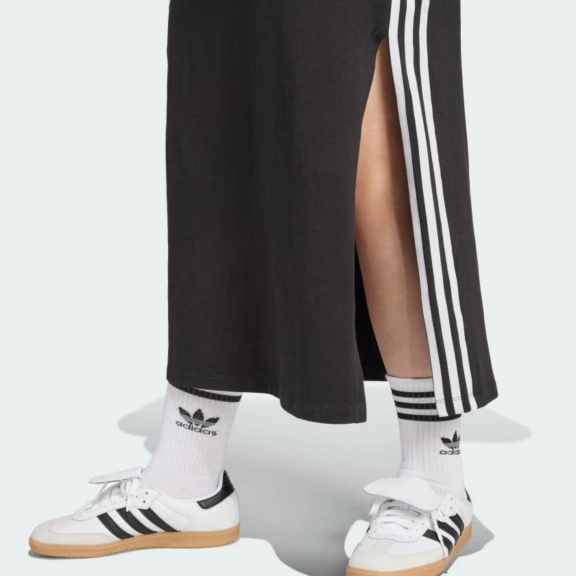 Adidas Women
s  Adicolor 3-Stripes Tank Dress Maxi (Plus Size) 5