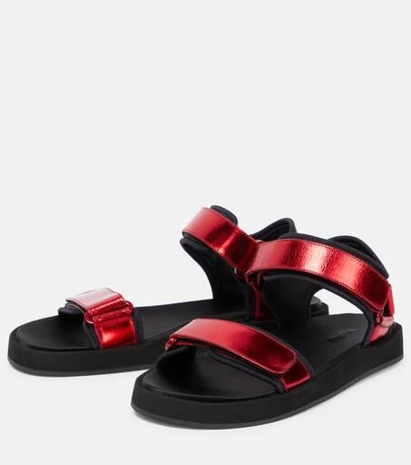 The Row Hook and Loop leather sandals 5